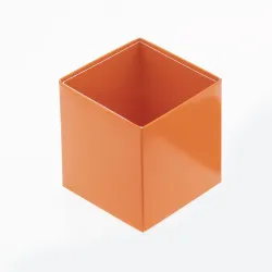 Cube/Truffle Box Folding Base; Orange